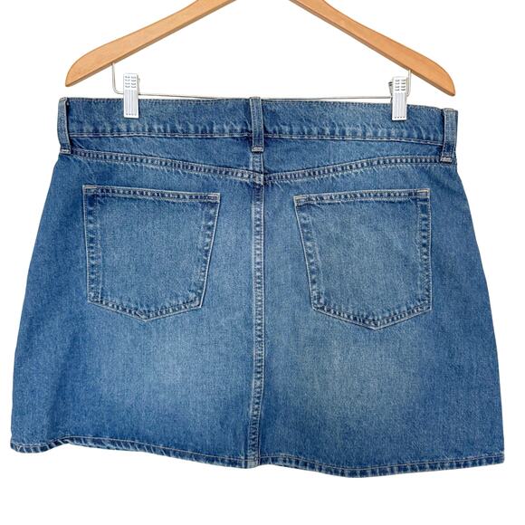 NWT Women's Gap Denim 100% Cotton Basic Mini Skirt Summer - Size: 16/33 - Picture 3 of 4